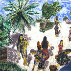 Maldivian Women at Work/Malediivila​isia​ naisia työssä, 1993 - Khadeeja Ismail, 17v, Maldives